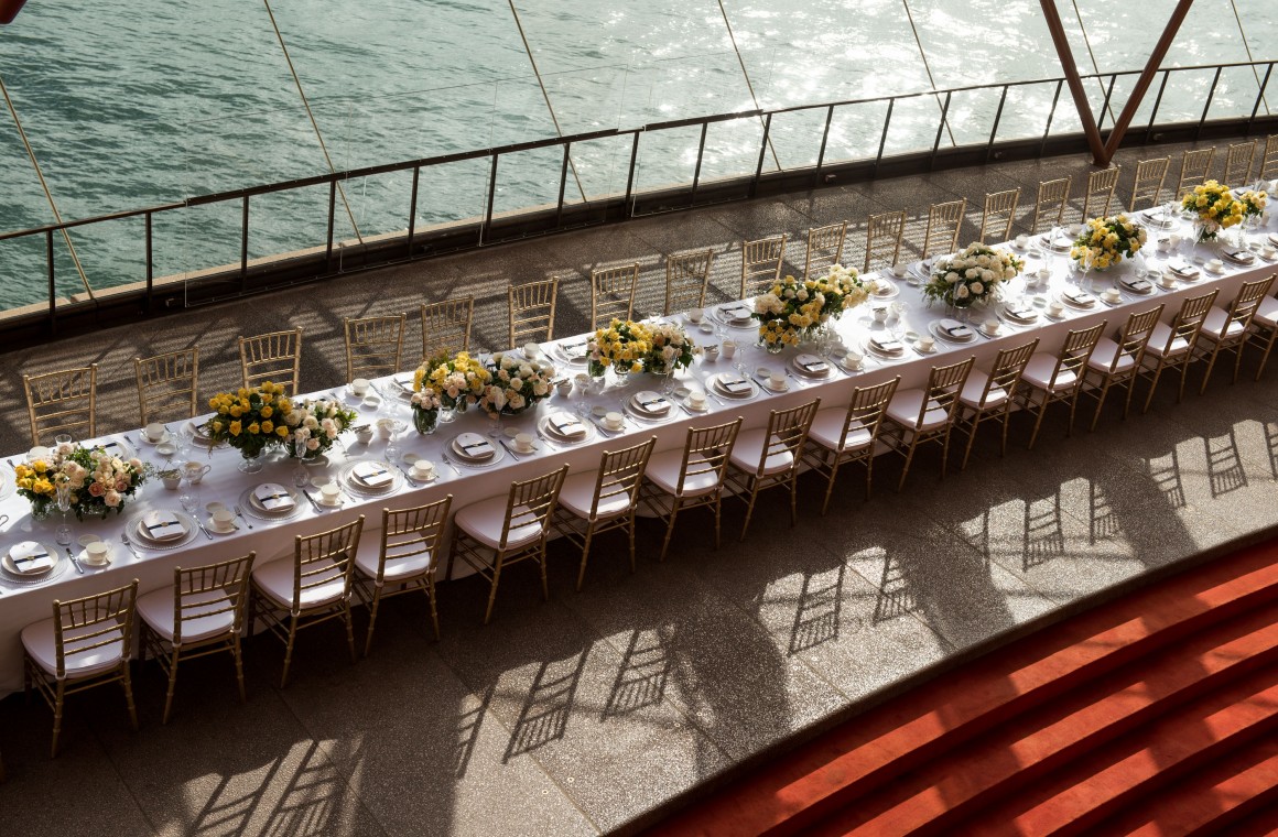 ritz afternoon tea sydney opera house table overview