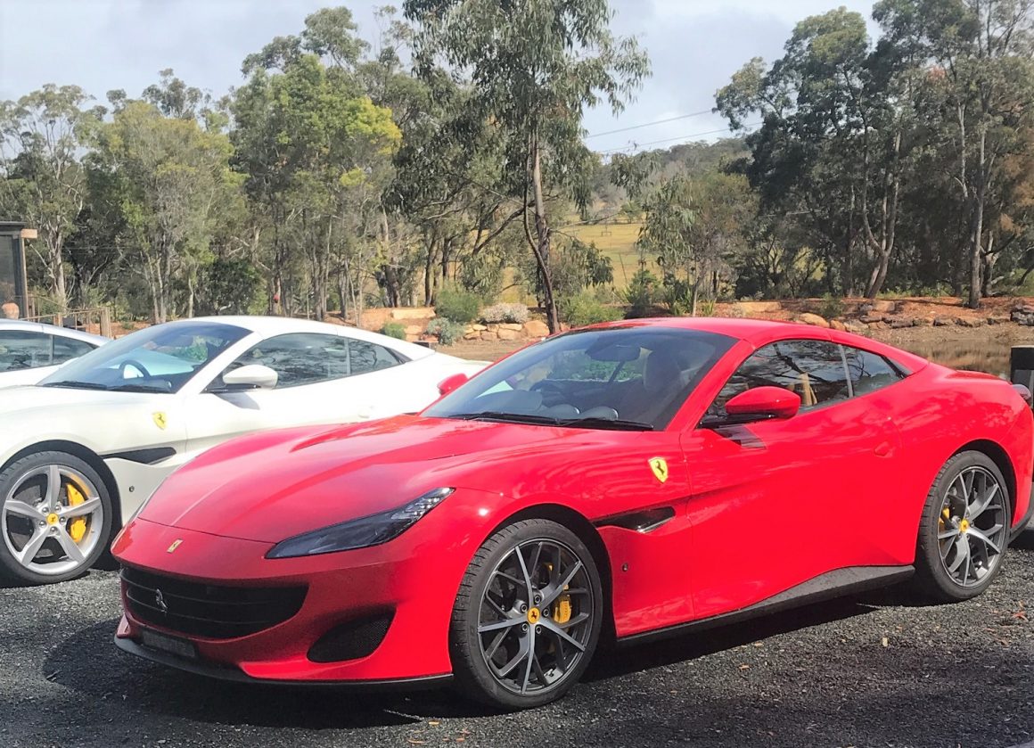 ferrari portofini pitstop saddles mount white nsw central coast susan skelly