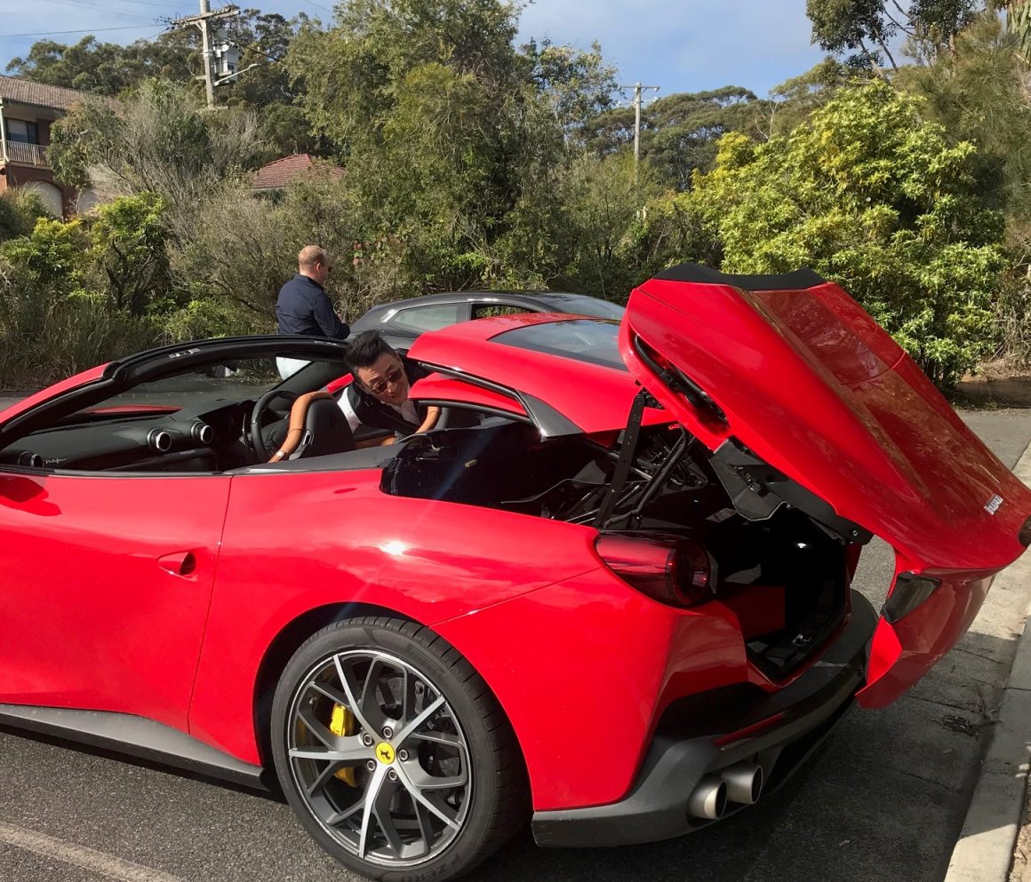 ferrari portofino retractable hardtop in action skelly