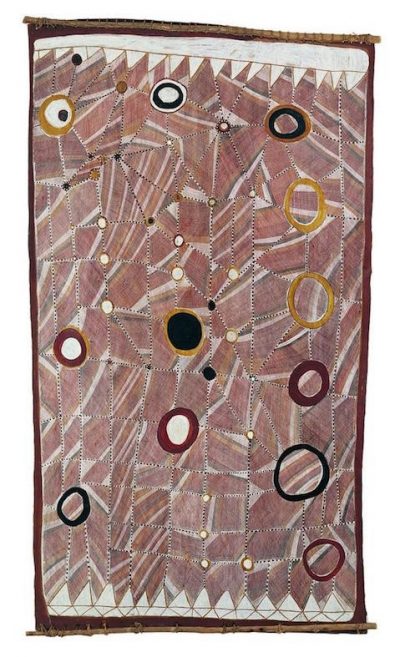 Mardayin ceremony john murwundjul rarrk bark painting western arnhem land AGSA