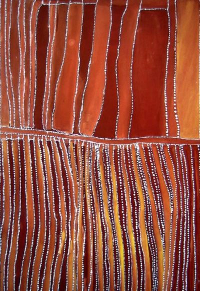 Rover Thomas indigenous art collectable all that big rain all that big rain coming from the top side 1991