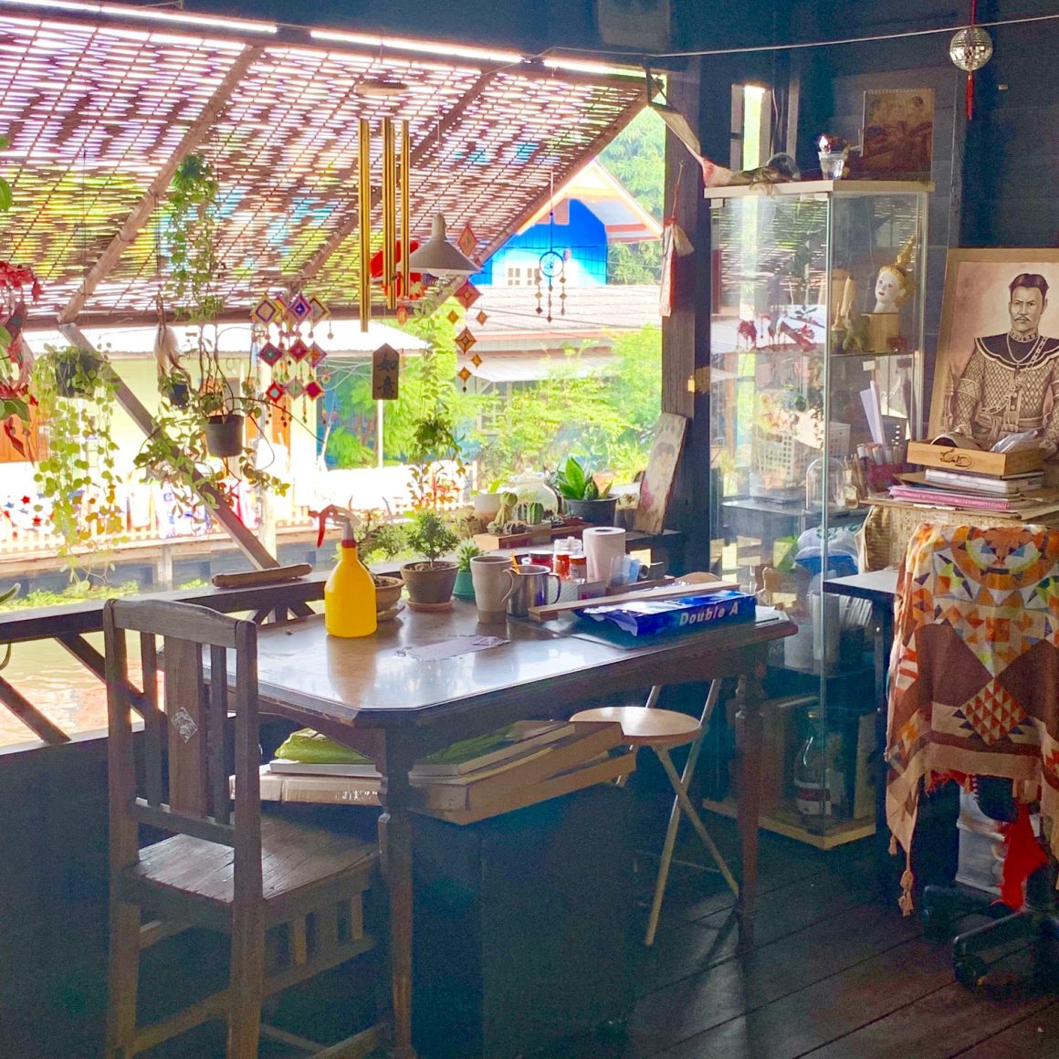 artist studio artists house klong bang luang chao phraya river bangkok skelly